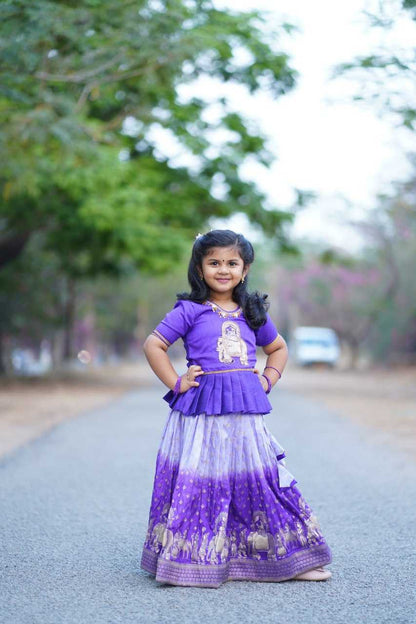 Viscose Kesh109 Rrkt49 Kids Wear  Kids Lehengas