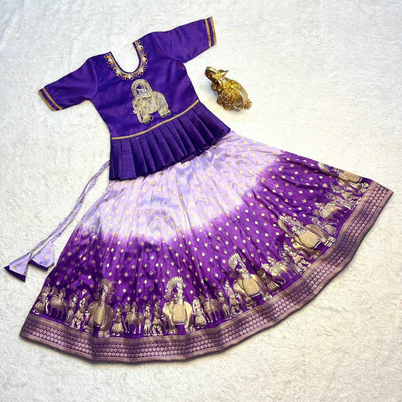 Viscose Kesh109 Rrkt49 Kids Wear  Kids Lehengas