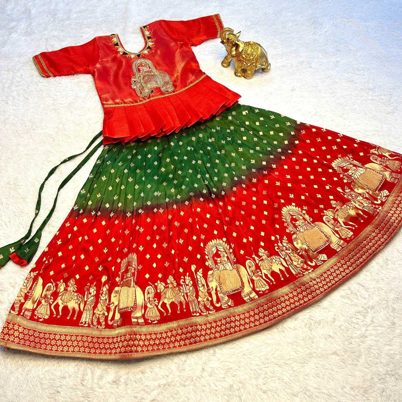 Viscose Kesh109 Rrkt49 Kids Wear  Kids Lehengas