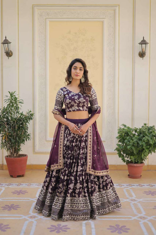 Viscose Kesh132 7080 Lehengas  Fancy Traditional Embroidered Lehengas