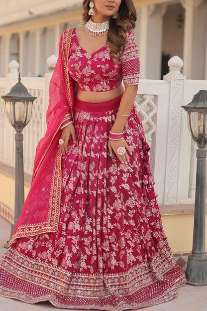 Viscose Kesh132 7080 Lehengas  Fancy Traditional Embroidered Lehengas