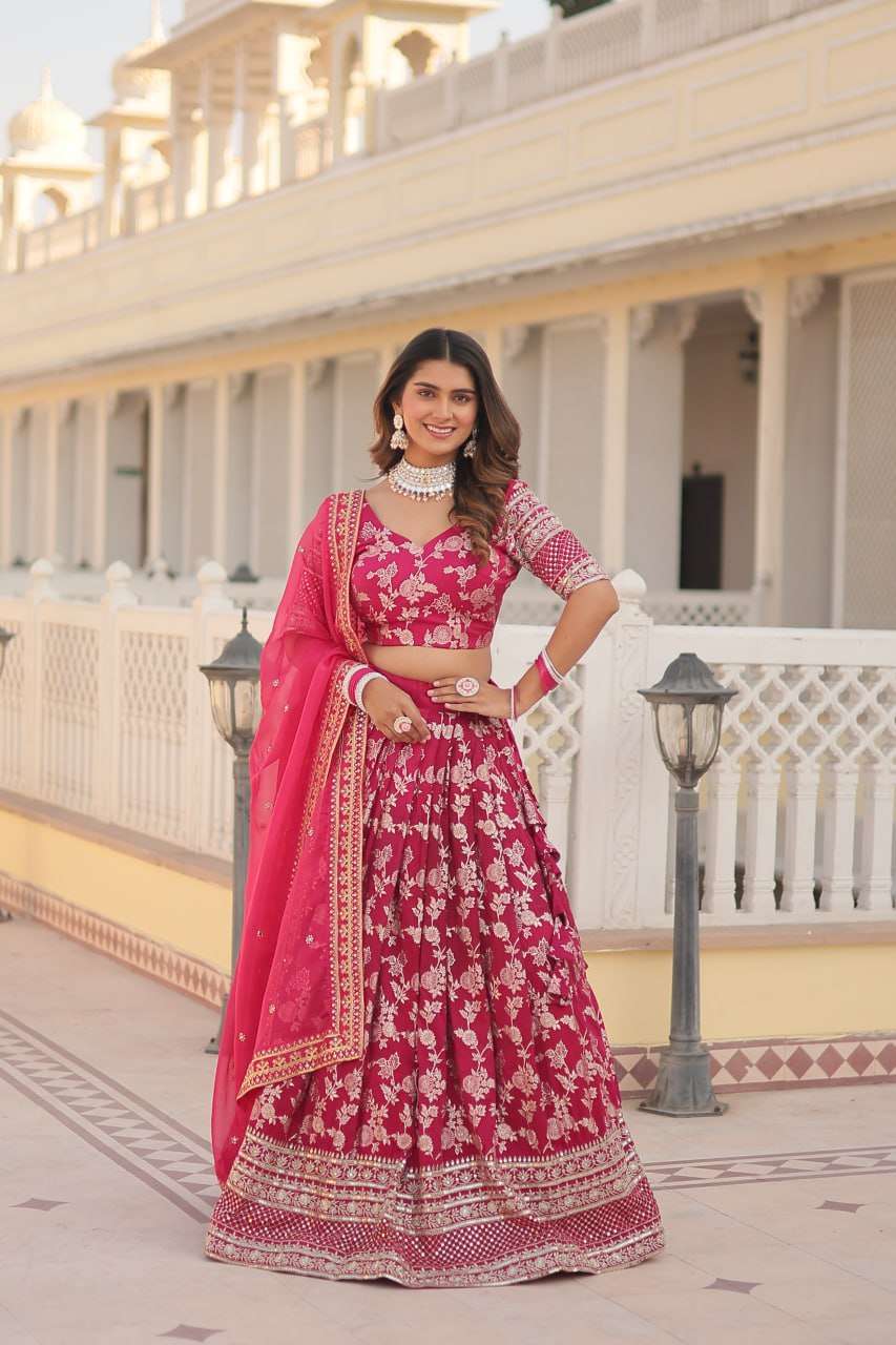 Viscose Kesh132 7080 Lehengas  Fancy Traditional Embroidered Lehengas