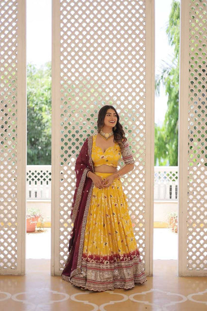 Viscose Kesh132 7105 Lehengas  Traditional Embroidered Lehengas