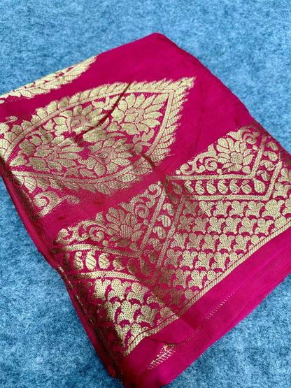 Viscose Kesh155 Stb13 Sarees  Zari Border Fancy Viscose Sarees