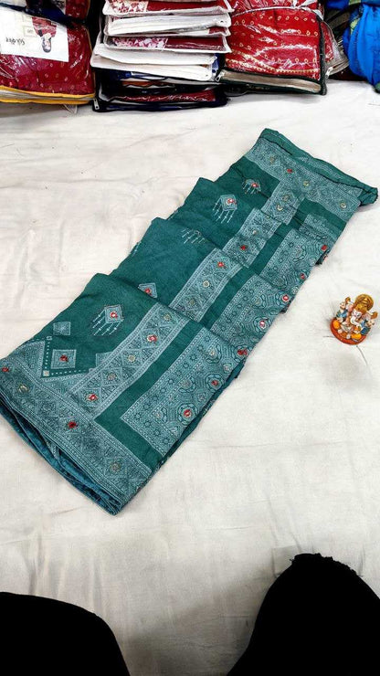 Viscose Pvc Mirror  Sarees