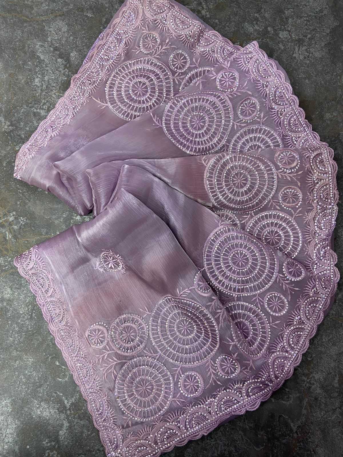 Viscose Rbc 16 Sarees  Party Wear Embroidered Cutwork Sarees