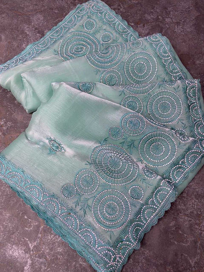 Viscose Rbc 25 Sarees  Fancy Work Embroidered Sarees