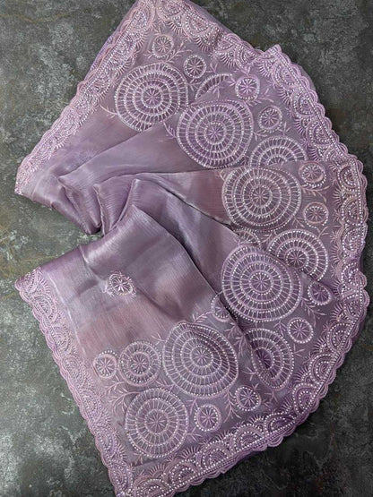 Viscose Rbc 25 Sarees  Fancy Work Embroidered Sarees