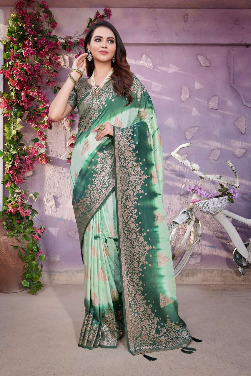 Viscose Rho Chibori Sarees  Jacquard Zari Border Viscose Sarees