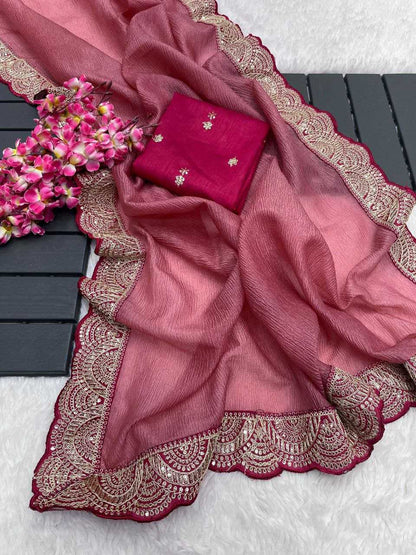 Viscose Rmp 358  Sarees