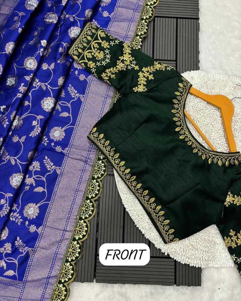 Zari Silk Kesh162 Vrt50 Sarees  Sequence Embroidered Cutwork Traditional Zari Saree With Blouse