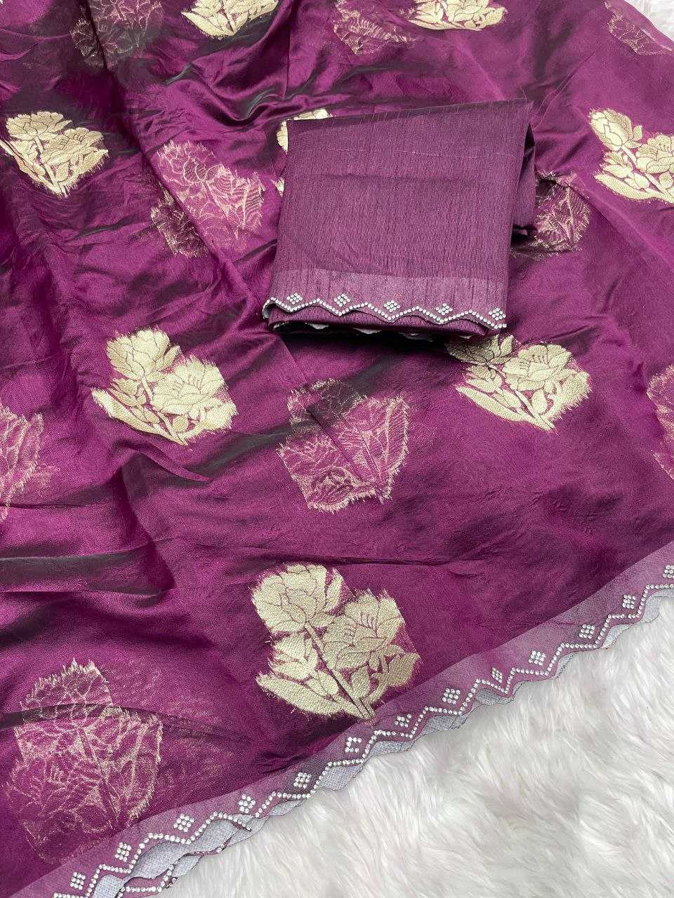 Zari Silk Rin143 432 Sarees  Fancy Butta Cutwork Zari Border Sarees