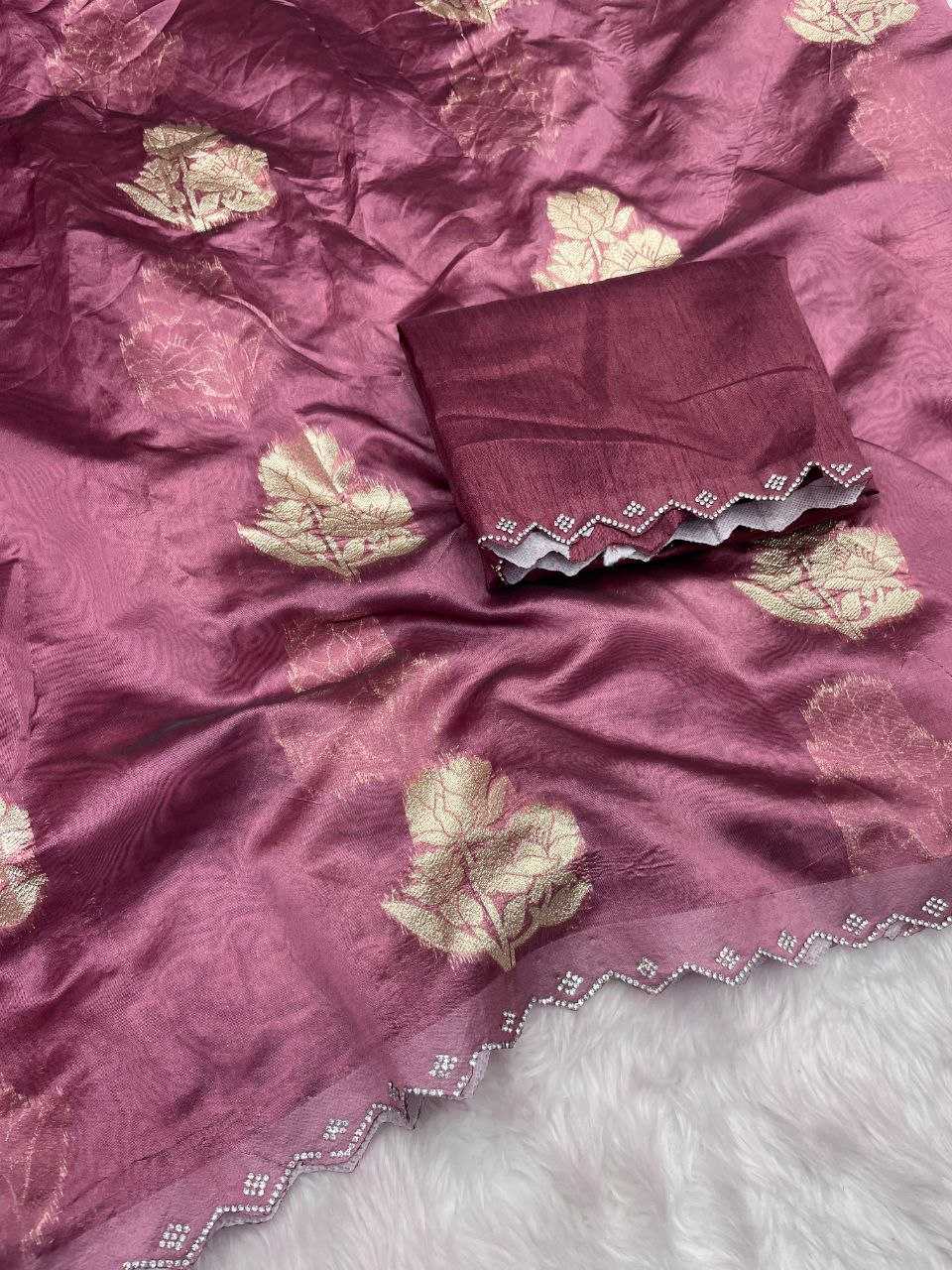 Zari Silk Rin143 432 Sarees  Fancy Butta Cutwork Zari Border Sarees