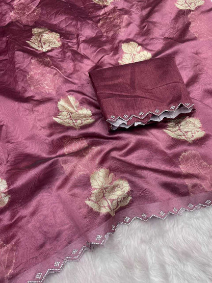 Zari Silk Rin143 432 Sarees  Fancy Butta Cutwork Zari Border Sarees