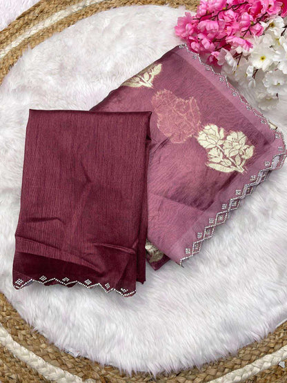 Zari Silk Rin143 432 Sarees  Fancy Butta Cutwork Zari Border Sarees