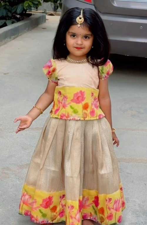 Zari Silk Rrkt 0056 Kids Wear  Kids Lehenga